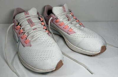 Nike Women's Air Zoom Pegasus 38 Running Size 9.5 CW7358 103 Sail / Pink
