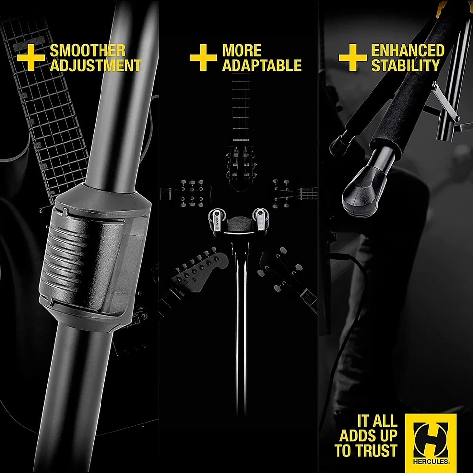 Универсальная подставка для гитары Hercules GS422BPLUS AutoGrip Duo со складной спинкой - Изображение 3 из 4