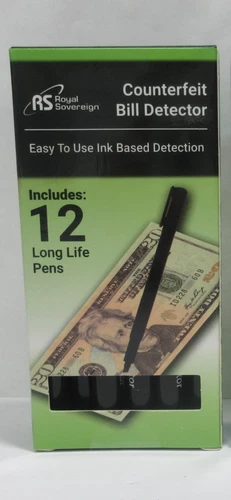 Counterfeit Money Detector Pen Marker Fake Dollar Bill Currency Check 12 Pack