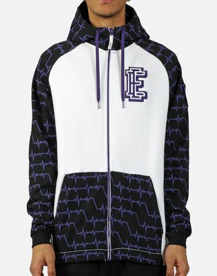 Men XL Nike Doernbecher Ethan Ellis Fleece Hoodie Jacket CV2319-100 White Purple