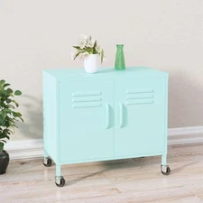 Storage Cabinet Mint Steel Small Storage Cabinet Rectangular