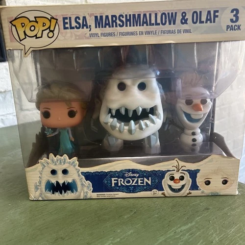 Elsa,Marshmallow, & Olaf (Funko Pop, Disney) 3 Pack New in Box