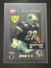 1994 Collector's Edge Excalibur #FX1 Emmitt Smith FX Gold Shield EQ Cowboys
