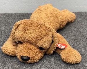 1999 Ty Classic Scooter Puppy Dog Floppy Plush 16" Brown Stuffed