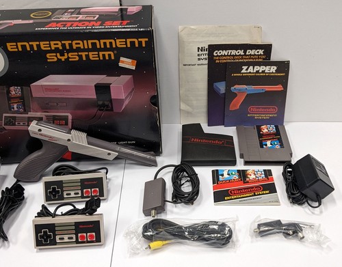 Nintendo NES Action Set - IN BOX - CIB - Tested New 72 Pin - Very Nice! - Picture 17 of 21