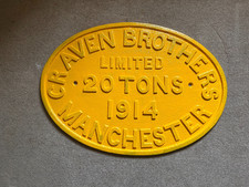 Original LARGE Cast Iron Crane Plate Railway ?   32.5" x 23" x 9/16" Good cond.