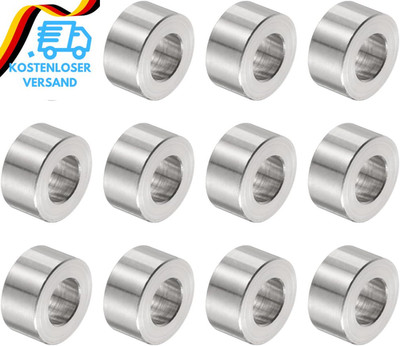 Abstandshalter M10 Edelstahl 12 Stück 10,5x20x10 mm Distanzhülse