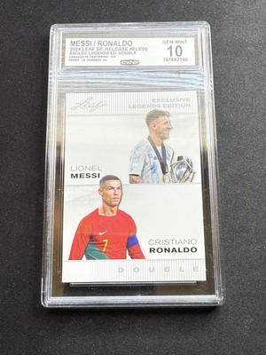 Messi / Ronaldo 2024 Leaf Legend Dual CCG 10 RC | eBay