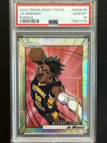 2022 PANINI PRIZM DRAFT PICKS JA MORANT MANGA CASE HIT PSA 10 SSP