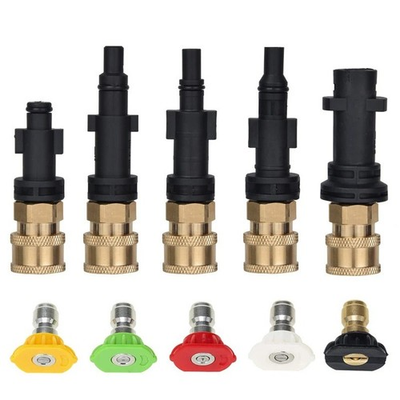 #ad Pressure Washer Adaptor To 1 4quot; Quick Release Connector Nozzle For Karcher Bosch $9.99