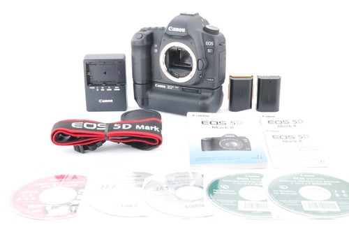 Canon EOS 5D Mark II 21.1 MP Digital Camera DSLR Body + BG-E6 Japan Near MINT+ - Picture 2 of 16