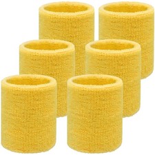 6 Pack 4 Inch Wrist Sweatbands Tennis Wrist Bands Absorbent Sweat Band for Men a