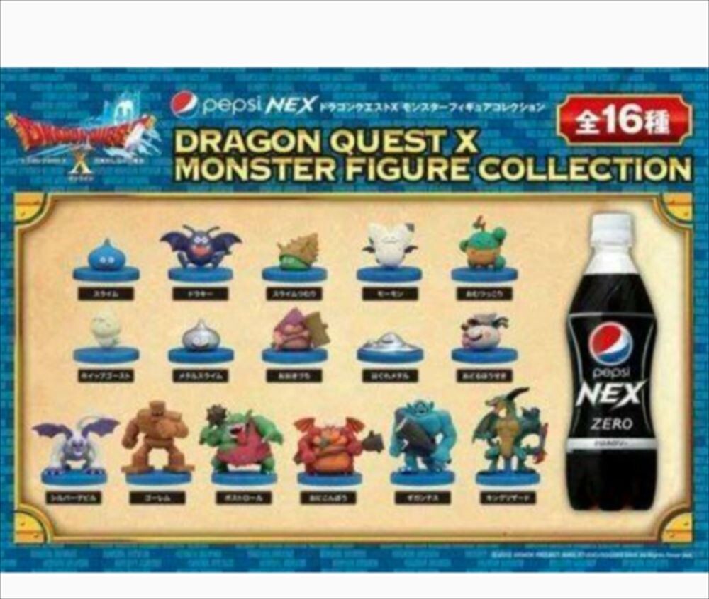 Pepsi Dragon Quest X Monster Figure Collection Completed All 16