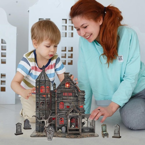 DIY Miniature House Kits for Adults - Halloween Haunted House Mini Dollhouse ... - Picture 5 of 8