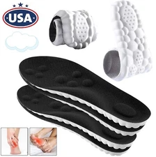 4D Shoe Insoles Men Women Sports Memory Foam Orthotic Shoe Inserts Insoles USA
