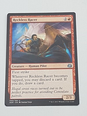 Magic the Gathering Einzelkarte Reckless Racer bespielt