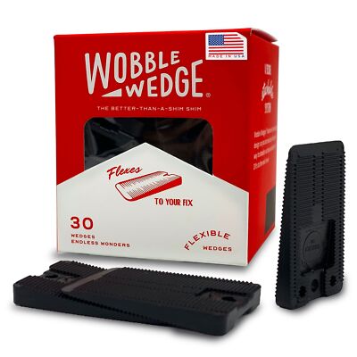 Wobble Wedges Flexible Plastic Shims - Multi-Purpose Wedges for Home Improvem...