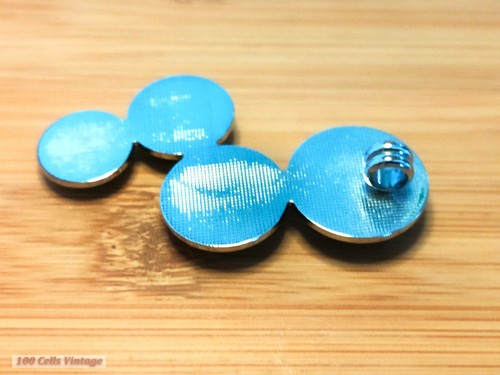 Círculos Azules Arte Vidrio Tono Plata Metal-5.5cm-Vintage Colgante Dije-0pi - Imagen 2 de 3