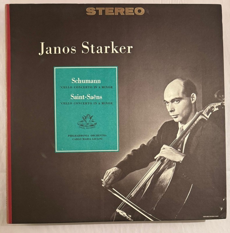 JANOS STARKER - SAINT-SAËNS, SCHUMANN - CELLO CONCERTOS IN A MINOR - VINYL - A27
