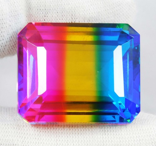 75.55 Ct Top Quality Natural Bi color Tourmaline Loose Gemstone From Afghanistan - Picture 3 of 6