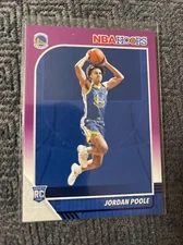 JORDAN POOLE 2019-20 NBA Hoops Purple Parallel Rookie Card #223 RC SP WARRIORS