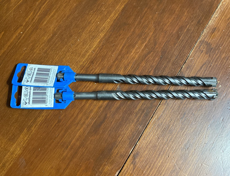 (Juego de 2) Herramientas Silverline 16x210mm SDS Plus Broca Martillo Cruceta Foto 2 de 3