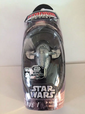 Star Wars Titanium Series Boba Fetts Slave I Ult Galactic Hunt Chase Hasbro 2006