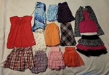 13 Pc Lot Girls sz 7 Skirts Skorts  1 Short 2 Sets Dollie  Me Oshkosh Justice