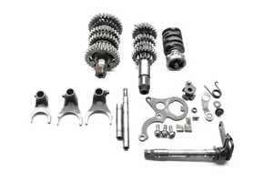1985-85-Honda-CR125R-CR-125R-Transmission-Main-Counter-Shafts-Forks