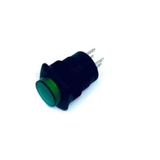 E-Switch RP3508 Series Round Illuminated Pushbutton Switch SPST Green