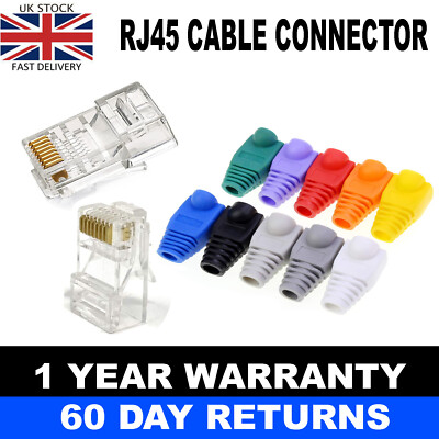 EZ PASS THROUGH RJ45 CAT5/5E/6 CRIMP END STECKER STECKER NETZWERKKABEL GROSSHANDEL