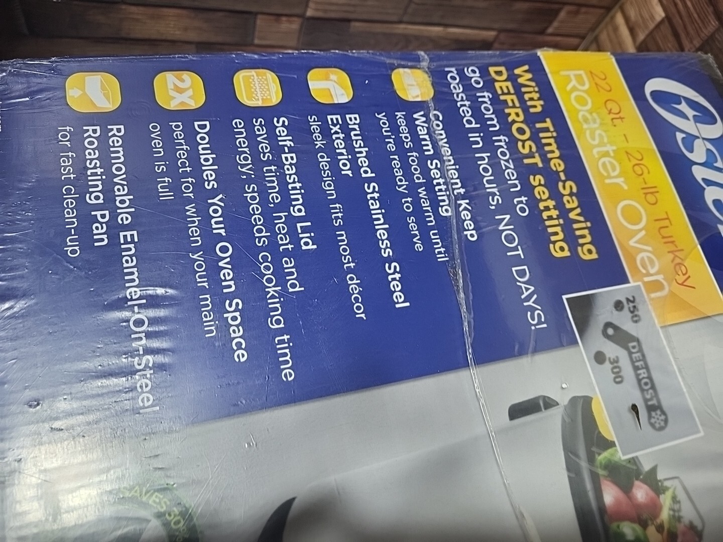 Oster Roaster Oven 22 Qt Up to 26lb Turkey Stainless CKSTRS23 Band New