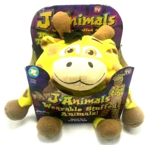 J Animals Wearable Stuffed Animal Giraffe Size M Open Them Wear Them NEW |  eBay