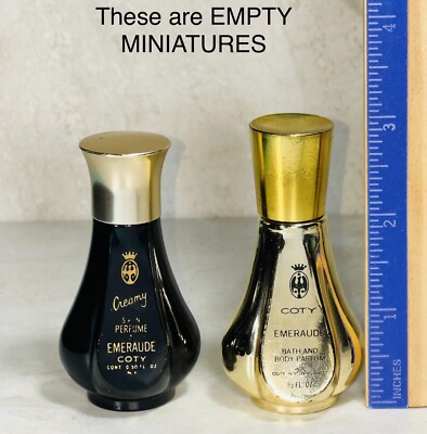 Lot RARE Vintage Mini EMERAUDE Creamy Skin Bath Body