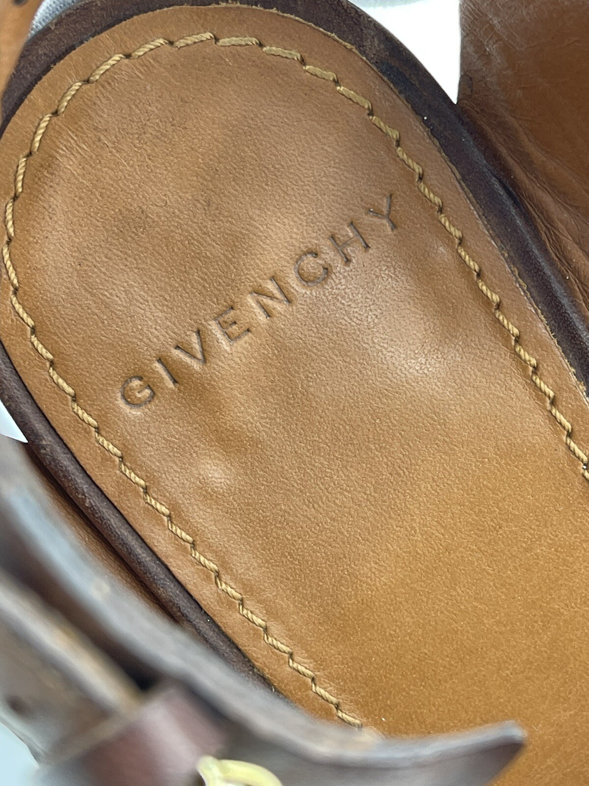 GIVENCHY GLADIATOR Brown Leather Braided  Ankle B… - image 14