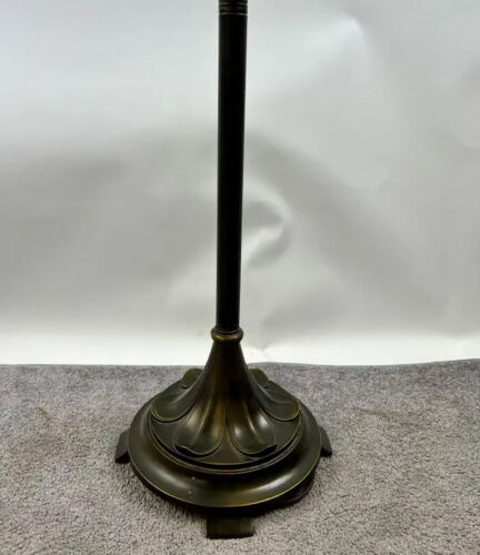 Art Nouveau Tiffany Sale Blue Stained Glass Dome Shaped Shade Floor Lamp $ - Picture 12 of 12