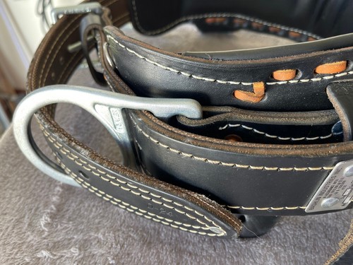 Bashlin 88X 2D-Ring Leather Climbing Belt Size D24 - Picture 7 of 7