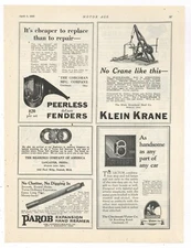 1925 Klein Structural Steel Co. Ad: Crane for Auto Wrecker, Tow Truck Use.