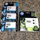4 Genuine HP 950 Black Ink OfficeJet 8110 8610 8615 8620 8630 New OEM Exp 2017 — photo 2