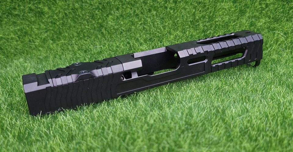 Lantac Razorback 17 LANTAC Razorback Stripped Slide Fits Gen 4 Glock 17 RMR Cut w/ Plate ...