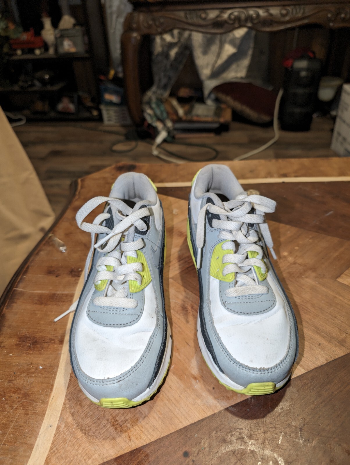 SAOLA Scarpe da ginnastica Nike Air Max LTD taglia Youth 6 Y (307740 146) bianco grigio fluo blu navy