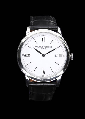 Baume & Mercier Geneve Herrenuhr mit Box und Papieren