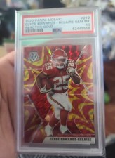 Clyde Edwards Helaire 2020 Mosaic Gold Reactive Prizm Rookie PSA 10 Chiefs RC