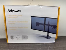 Fellowes 80437 Freestanding Dual 27" Monitor Mount Stand - P59