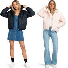 Roxy Womens Wind Swept Hooded Lightweight Packable Padded Jacket