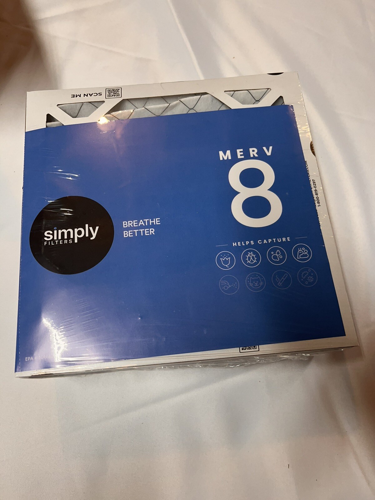 Simply Filters 10x10x1 Merv 8 4 Pack Air Filters (C1)