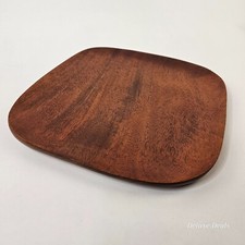 Hand-Made Wooden Platter/Plate, Approx. 11" x 11"