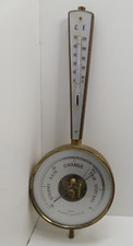 VINTAGE BANJO CLOCK FACE WALL ANEROID WEATHER STATION GAUGE GISCHARD GERMANY