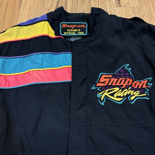 Vintage XL Snap-On Tools Molson Indy/IHRA/ Outlaws/ CAM/ Neon Nylon Wind Jacket - Picture 4 of 13