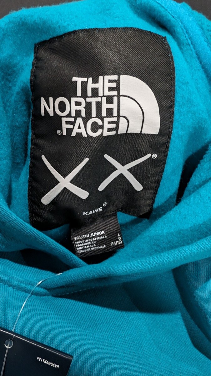 Kaws X The North Face Youth Hoodie Enamel Blue Size L | eBay Kaws X The North Face Youth Hoodie Enamel Blue Size L | eBay
